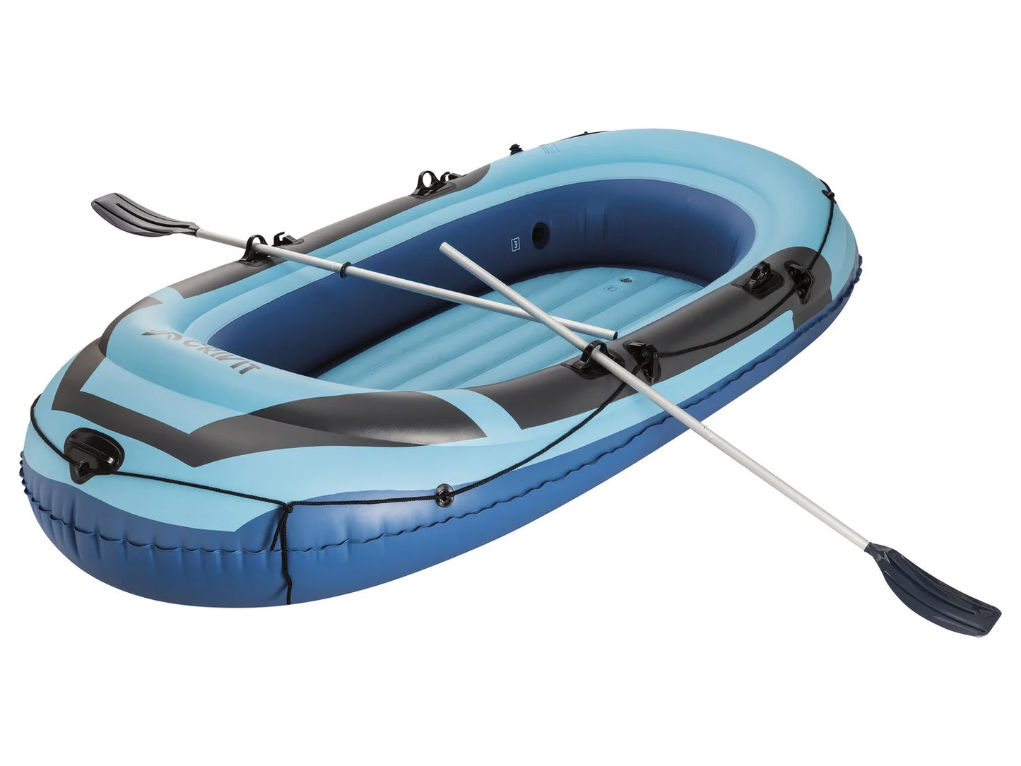 CRIVIT 2-Personen-Schlauchboot, erhöhter Wand- und Bugbereich, incl. Paddel