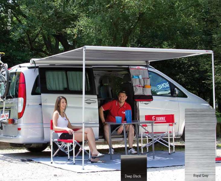 thule markise regenrinne Fiamma F35Pro Markise z. B. für Volkswagen VW T3 zur Montage an der Regenrinne, Auszug-Markise / F45s Gelenkarm-Markise / F43Van / Thule TO 3200 / TO