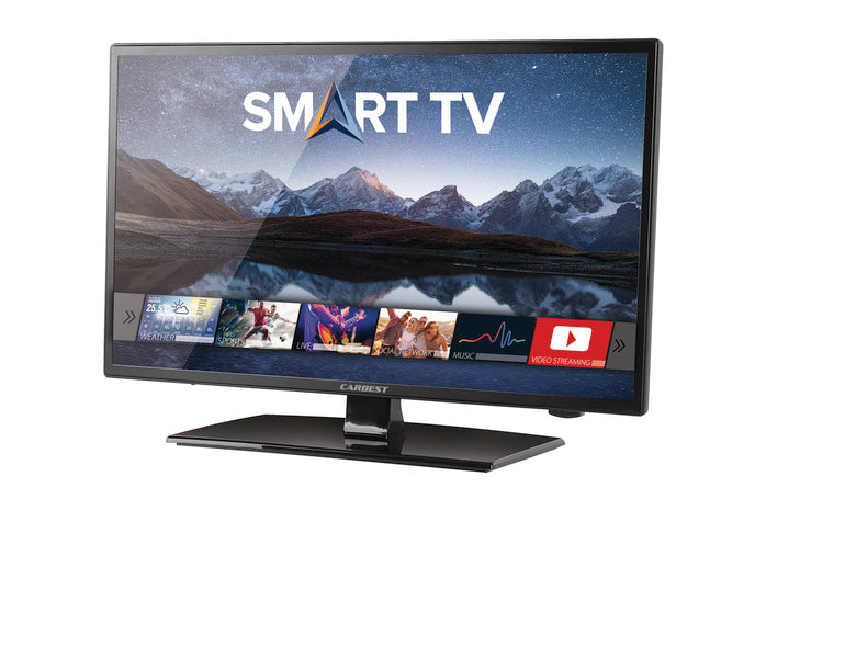 Carbest LED Smart TV 12/24/230 V Fernseher mit Triple-Tuner DVB-T2/-S2/-C