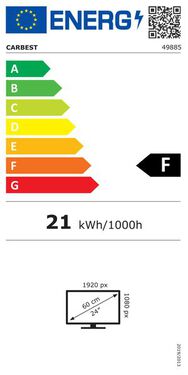 Carbest LED Smart TV 12/24/230 V Fernseher mit Triple-Tuner DVB-T2/-S2/-C