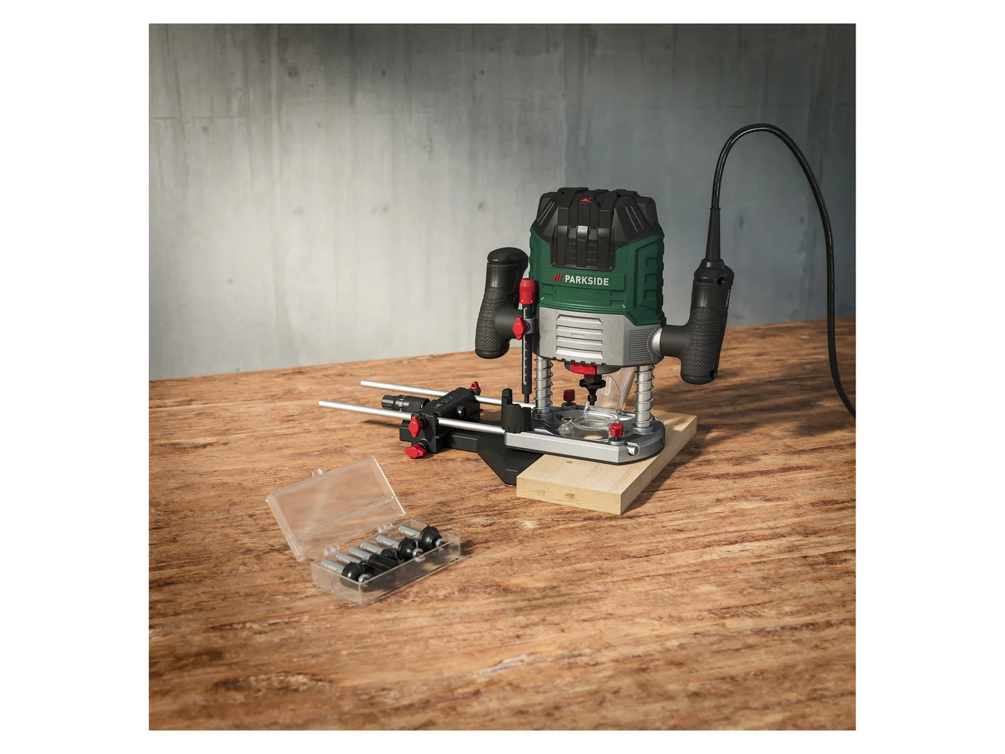 PARKSIDE® Oberfräse »POF 1200 E4«, 1200 W, inkl. 6-teiliger Fräsersatz
