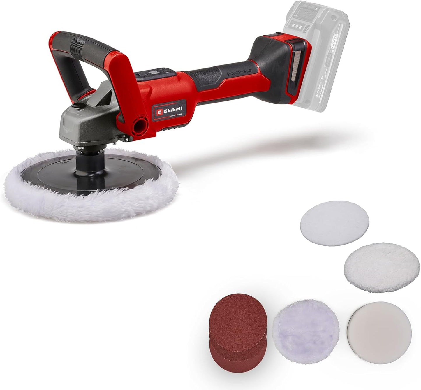 Einhell Akku-Poliermaschine Schleifmaschine CE-CP 18/180 Li E - Solo