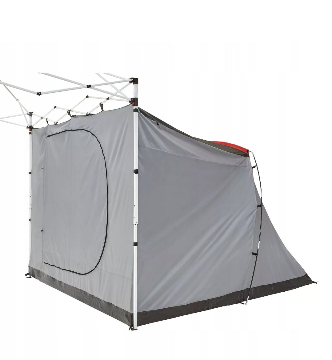 TOOM Zelt grau 240 x 180 x 240 cm mit Faltpavillon 240 x 240 x 240 cm