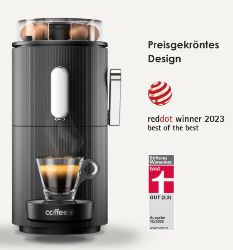 CoffeeB black schwarz Kaffeemaschine Coffee B Ball