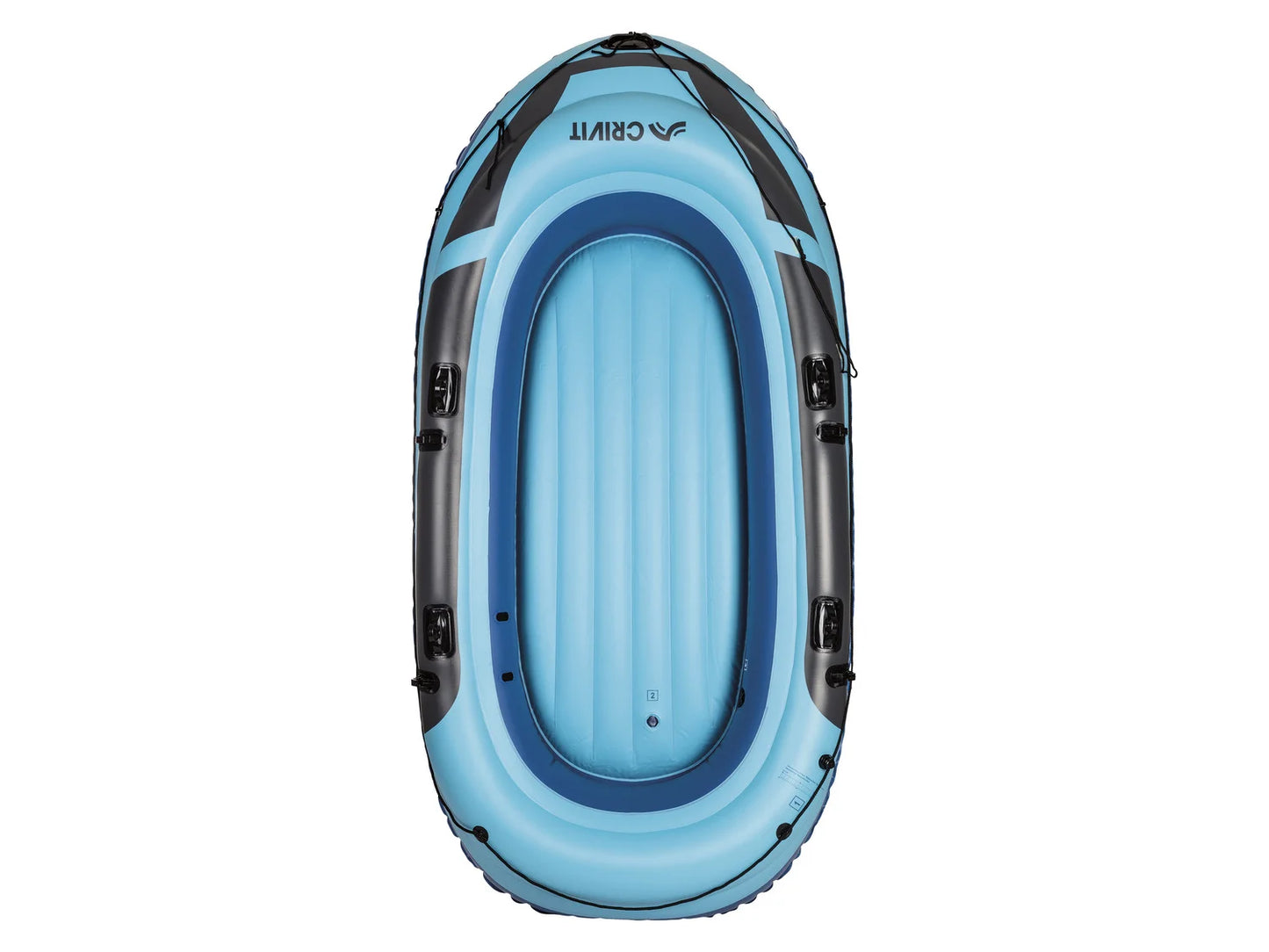 CRIVIT 2-Personen-Schlauchboot, erhöhter Wand- und Bugbereich, incl. Paddel