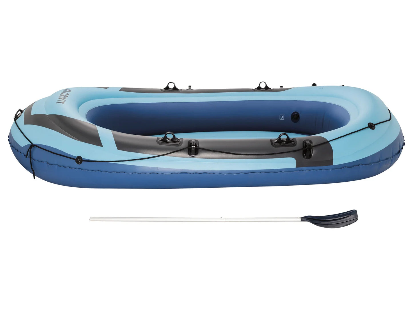 CRIVIT 2-Personen-Schlauchboot, erhöhter Wand- und Bugbereich, incl. Paddel