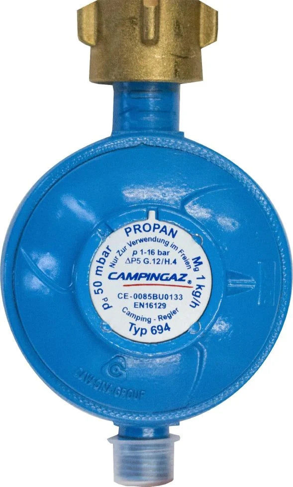 Campingaz Druckminderer / Camping-Regler 50 mbar 1,0 kg/h Gasanschluss R1/4" links
