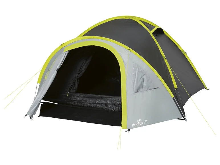 Rocktrail Doppeldachzelt 4 Personen, verdunkeltes Campingzelt