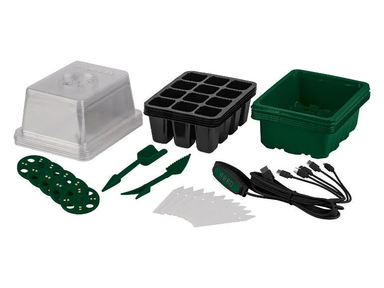 Parkside LED-Anzuchtkasten-Set ( 5 Stück ) Stromversorgung über USB Cannabis-Anbau Hanf-Anbau Grow-Box Grow-Light