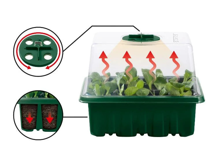 Parkside LED-Anzuchtkasten-Set ( 5 Stück ) Stromversorgung über USB Cannabis-Anbau Hanf-Anbau Grow-Box Grow-Light
