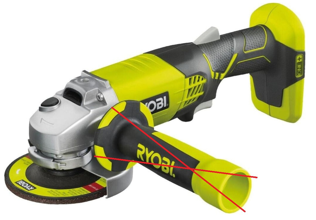 Ryobi Akku-Winkelschleifer R18AG 18V-System, geeignet für 115mm Trennscheiben