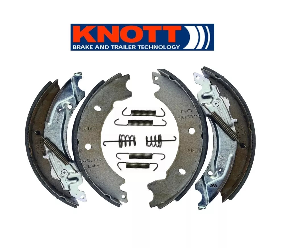 KNOTT Bremsbacken-Satz / Bremsbacken-Set 200x50 inkl. Federn Bremsbacken 4711 für Trommelbremse 20-2425/1