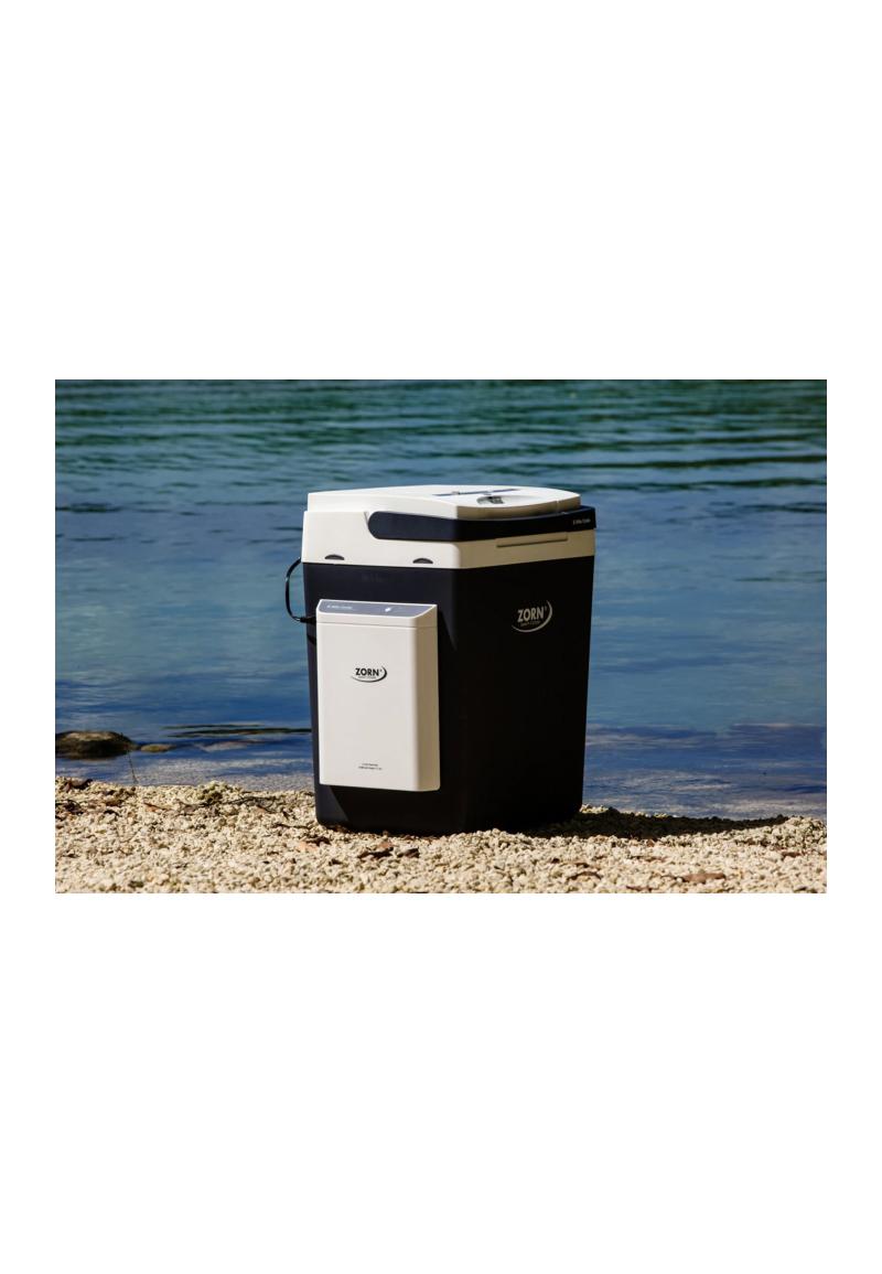 Zorn E Akku Cooler Z 32 LNP 30 Liter Akku-Kühlbox incl. Akku 20.800 mAh mit Ladegerät & Stecker für Zigarettenanzünder