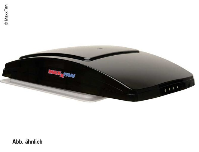 MaxxAir MaxxShade Verdunkelungsrollo für MaxxFan Deluxe Verdunkelung & Ersatzhaubendeckel für 12V-Ventilator-Dachhaube mit Raincover