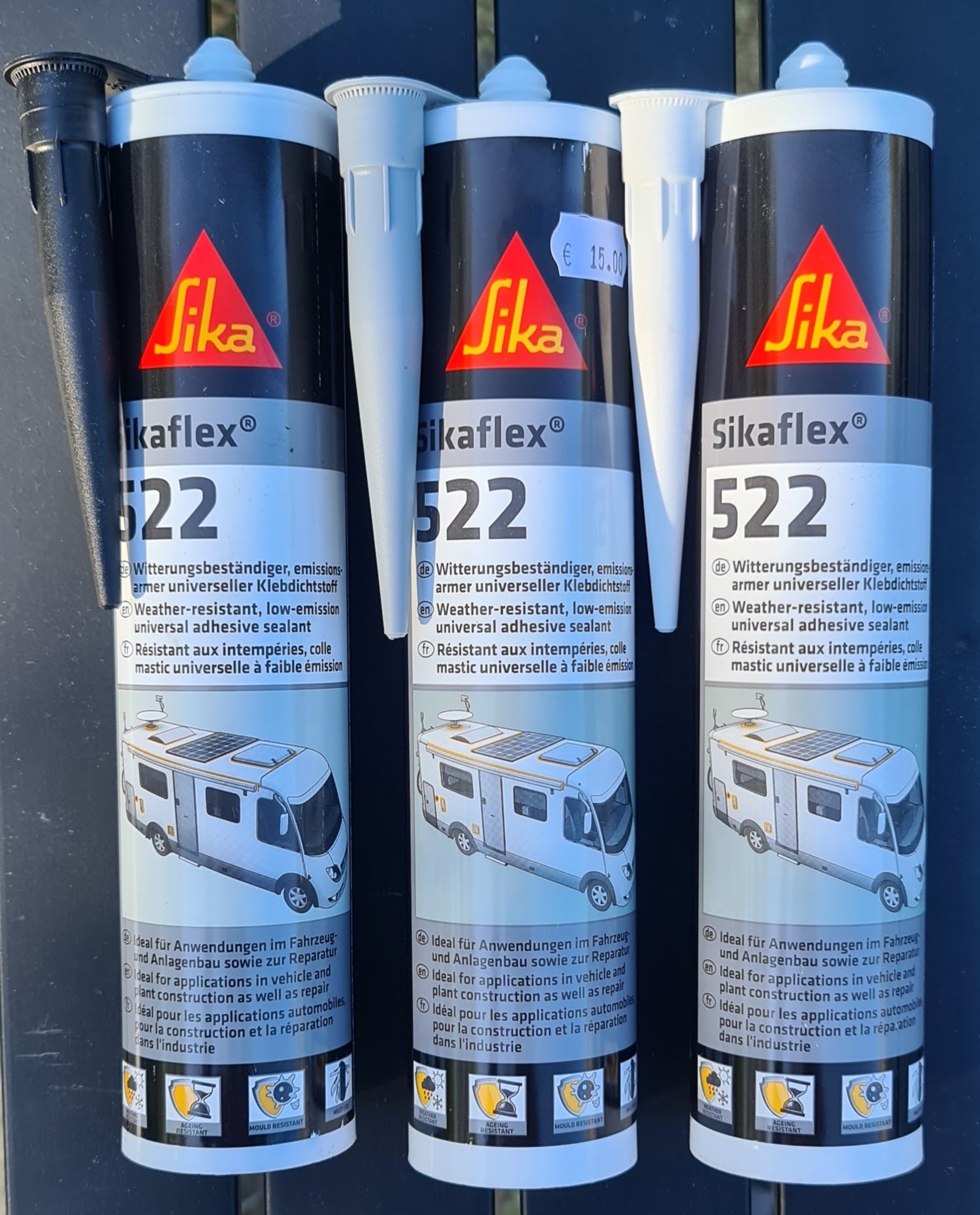 markise kleben sikaflex Sika Sekaflex 522 Kleben & Dichten ohne Primer, 300 ml Kartusche in weiß, schwarz od. grau