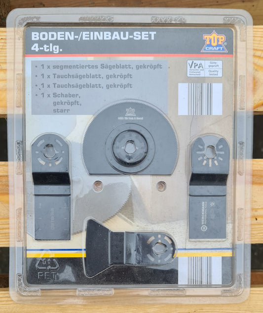 Top Craft Boden-Einbau-Set / Multitool-Ersatzklingen Ersatzsägeblätter Sägeblatt für Holz, Metall, Kunststoff