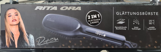 Rita Ora Glättungsbürste 2 in 1 Glätteisen 120 - 180 Grad RHC29 RHC 29