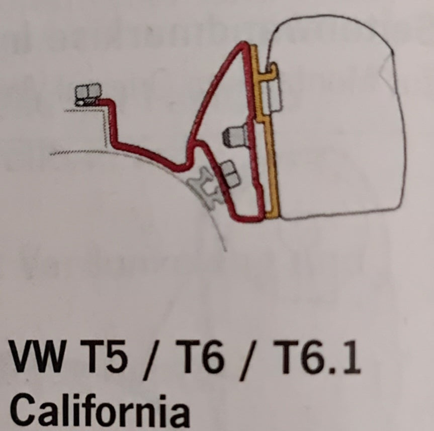 Fiamma Adapter F43 VW T5/6 California