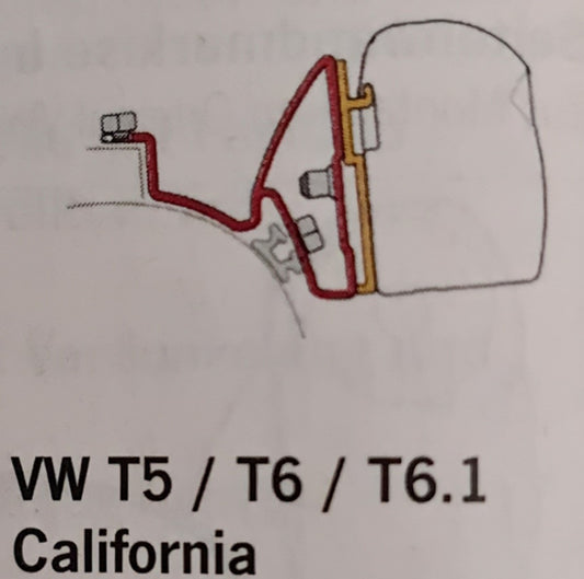 Fiamma Adapter F43 VW T5/6 California