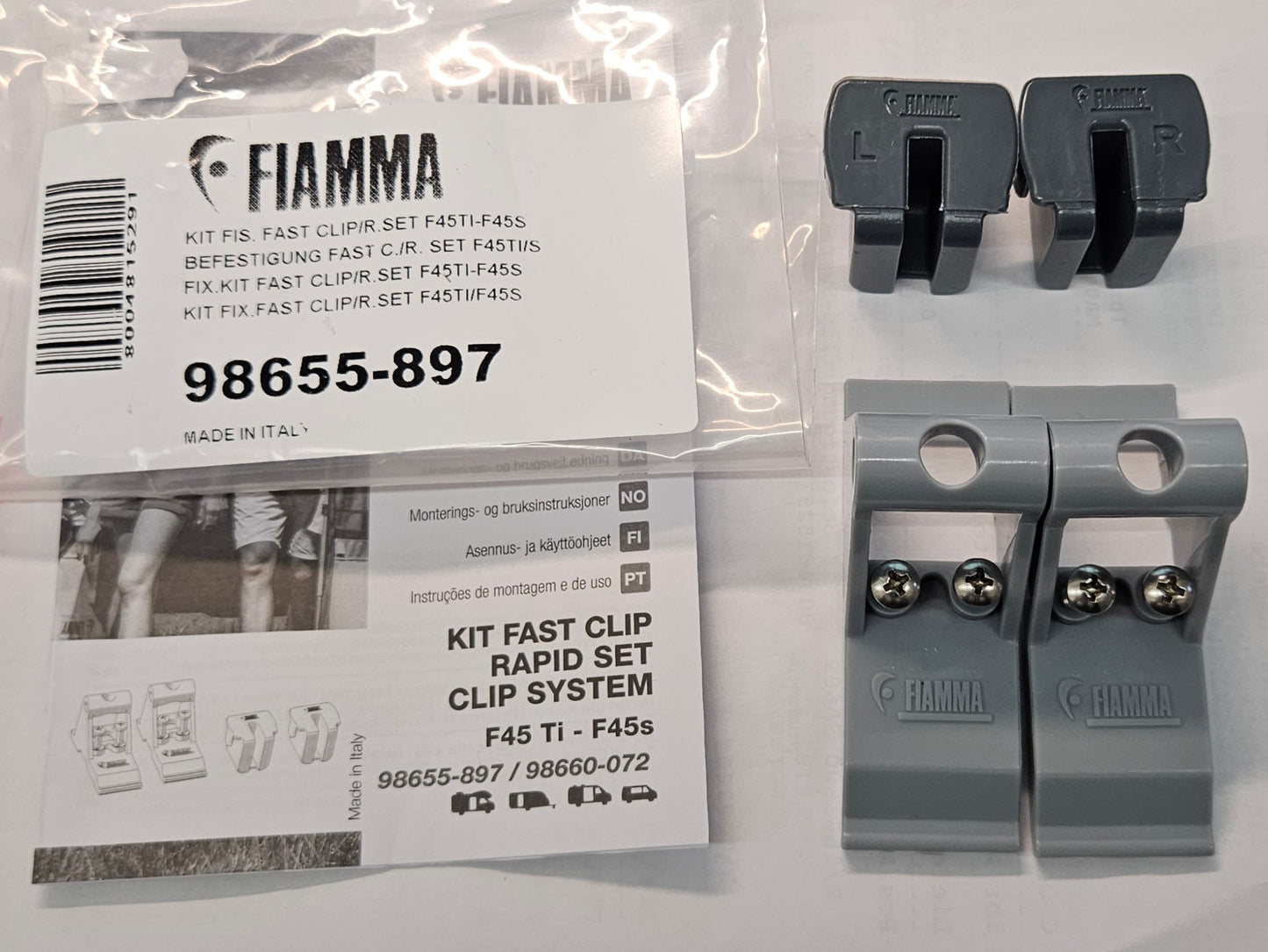 Fiamma Befestigungskit / Description-Kit 98655-563 für 50Pro, F55Pro, F45i, F45iL, F45Ti, F45