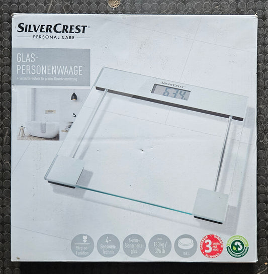 SilverCrest Glas-Personenwaage bis 180 kg