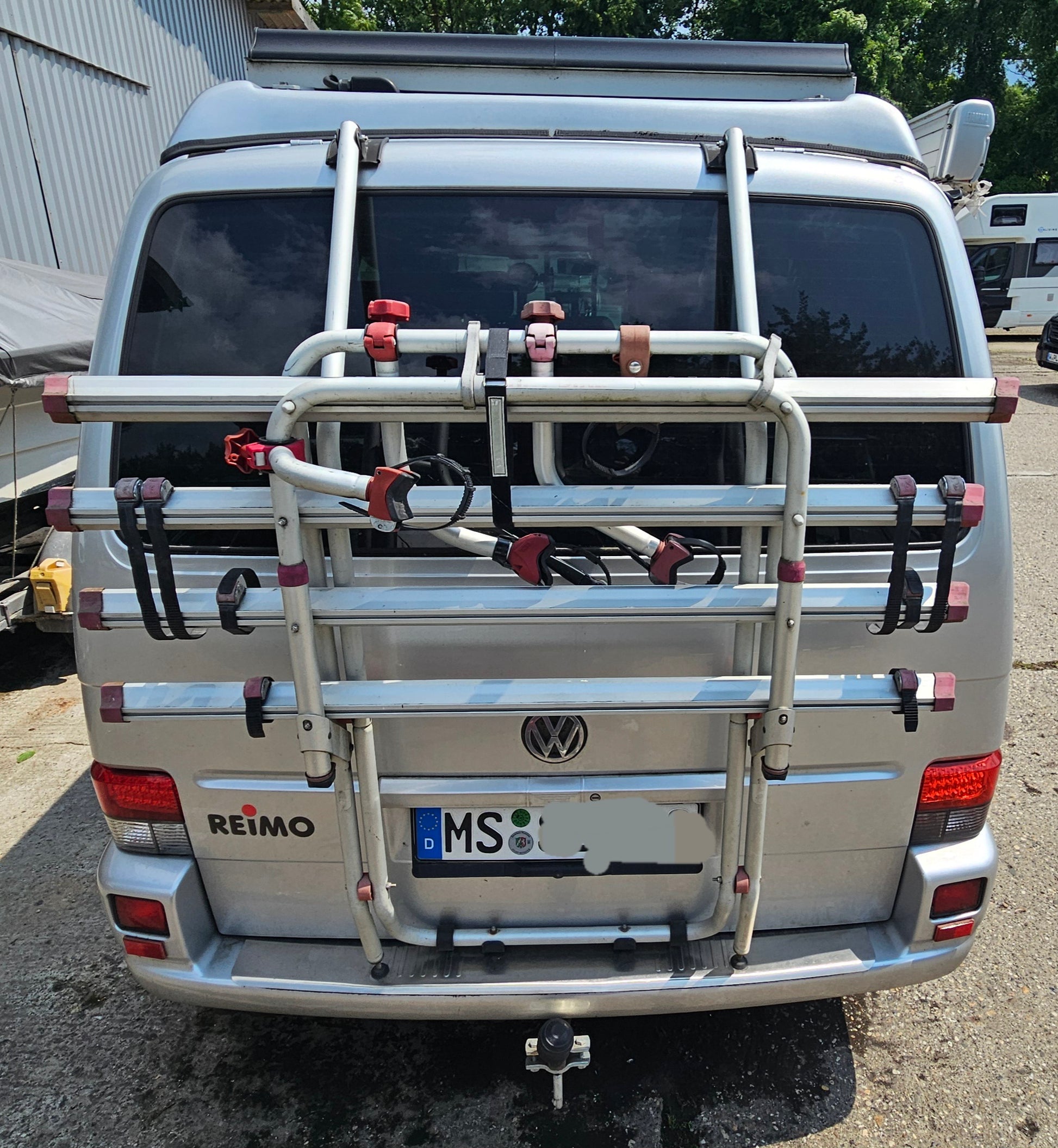 fahrradständer t4 Fiamma Carry Bike VW Volkswagen T4 Fahrradad-Heckträger Rad-Fahrradträger für Heckklappe oder Flügeltüren / Doppeltür