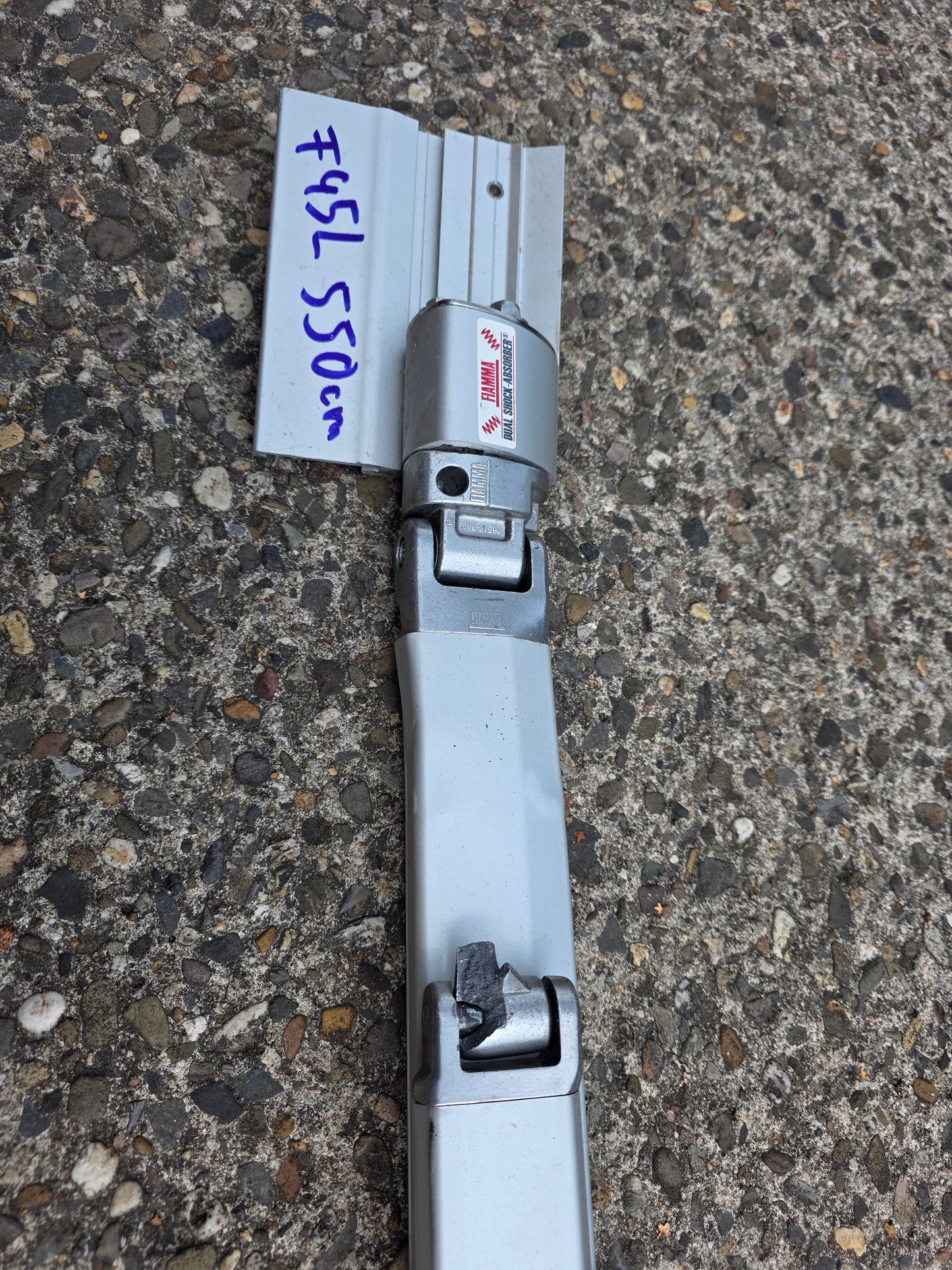 Fiamma F45L 550 cm linker Gelenkarm / Dual Shock Absorber links 06588-02- / 98655-584