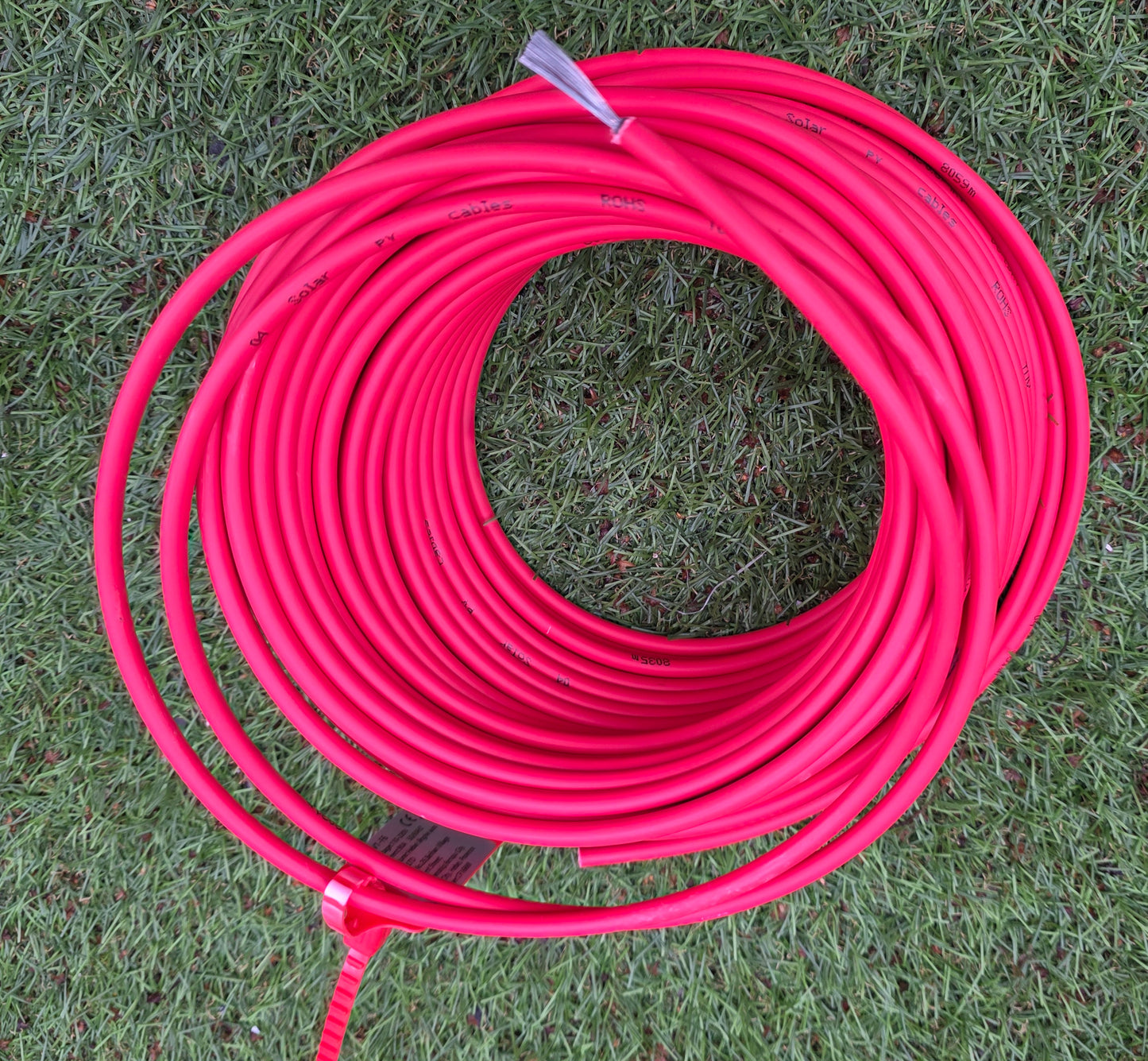 Solarkabel 6,0 mm² Rot/Schwarz EN 50619 PV1-F6 für Solaranlagen ab 200 Watt Modulleistung