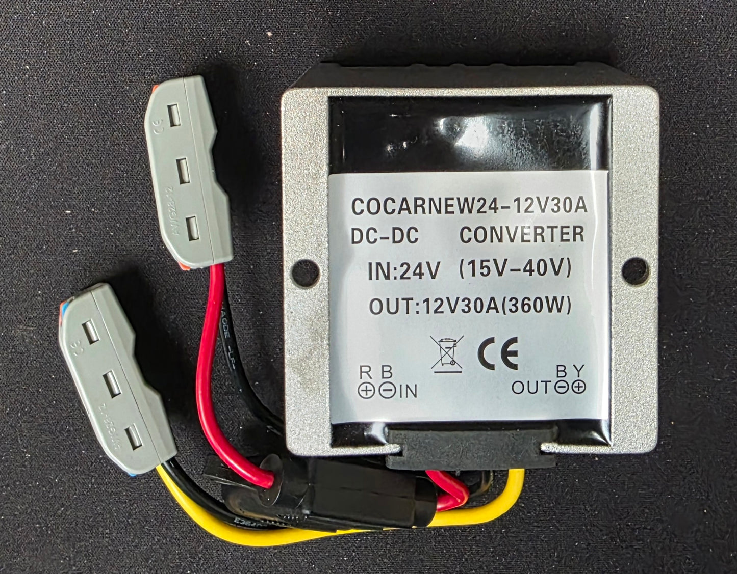 Für Clesana C1 Toilette: DC-DC Wandler Spannungswandler von 24V LKW-Spannung auf 12V 30A 360W