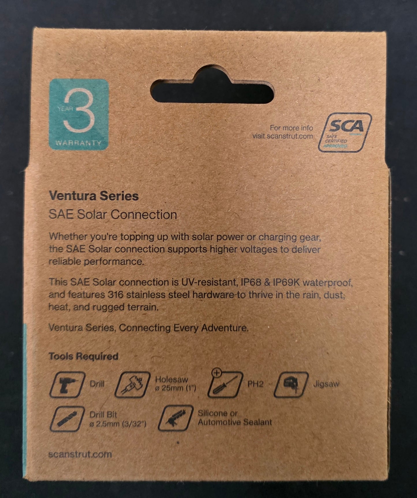 Scanstrut Außensteckdose Ventura Series SAE Solar Connection