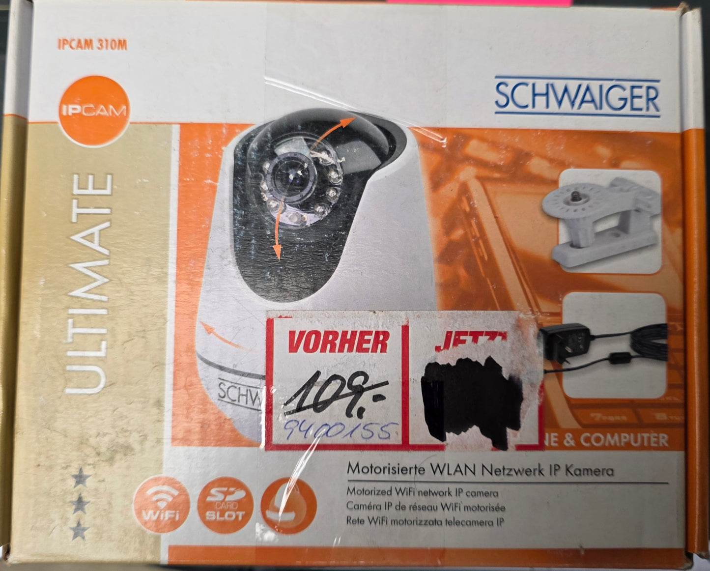 Schwaiger motorisierte WLAN-Netzwerk-IP-Kamera IPCAM310M