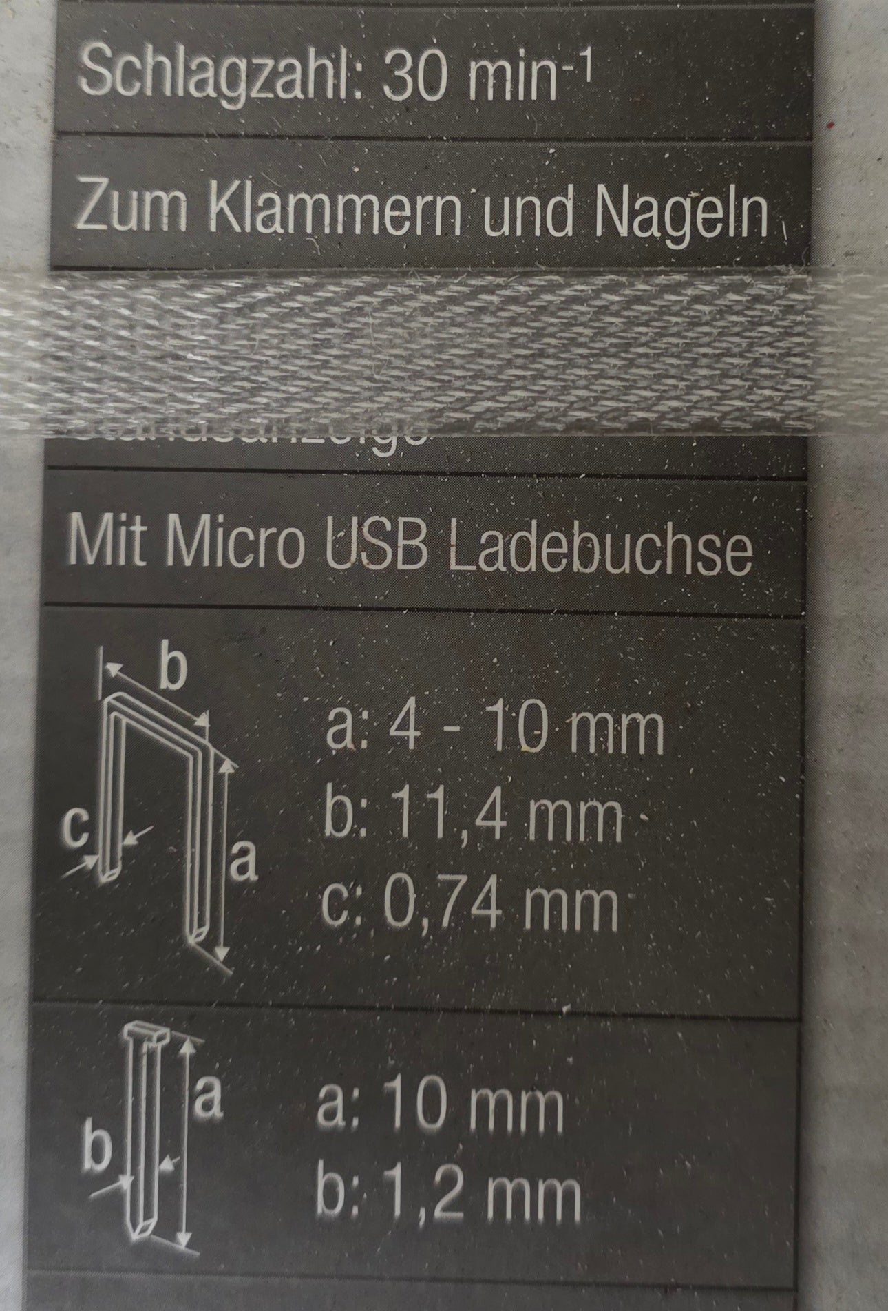 Meister Akku-Tacker 3,6V mit Li-Ion-Akku MET36ME