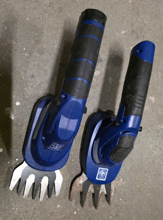 Lux Tools, 2 Geräte: Akku-Grasschere & Akku-Strauchschere AGS 3,6 Li2 / AGS 3,6 Li