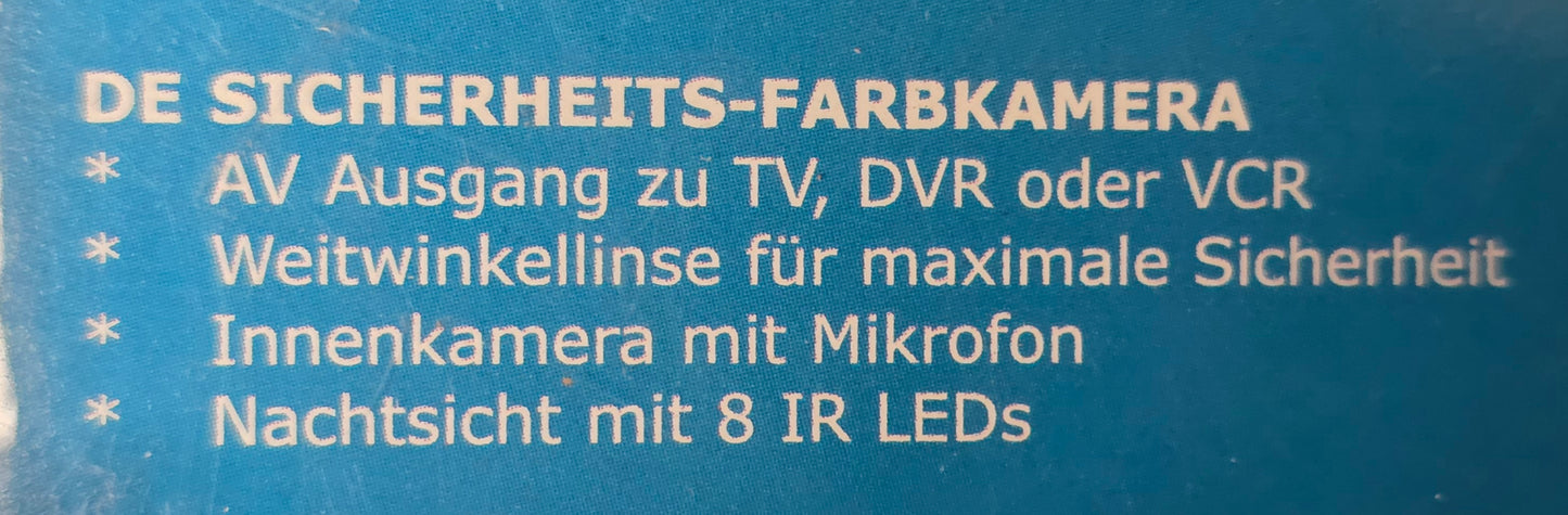 Smartwares C801 Überwachungskamera Farbkamera - VGA Nachtsichtfunktion - 18 Meter Kabel