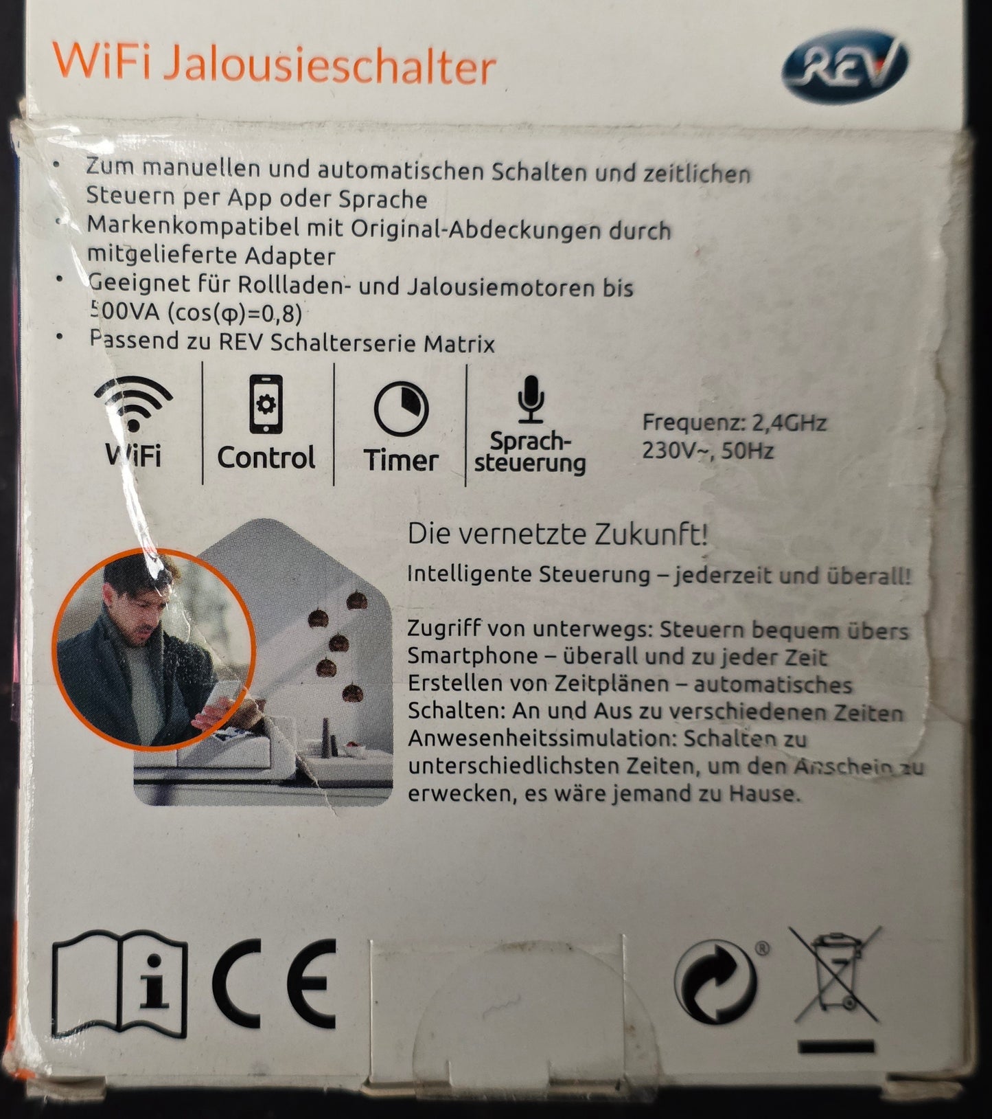REV WiFi Jalousieschalter Rolladenschalter
