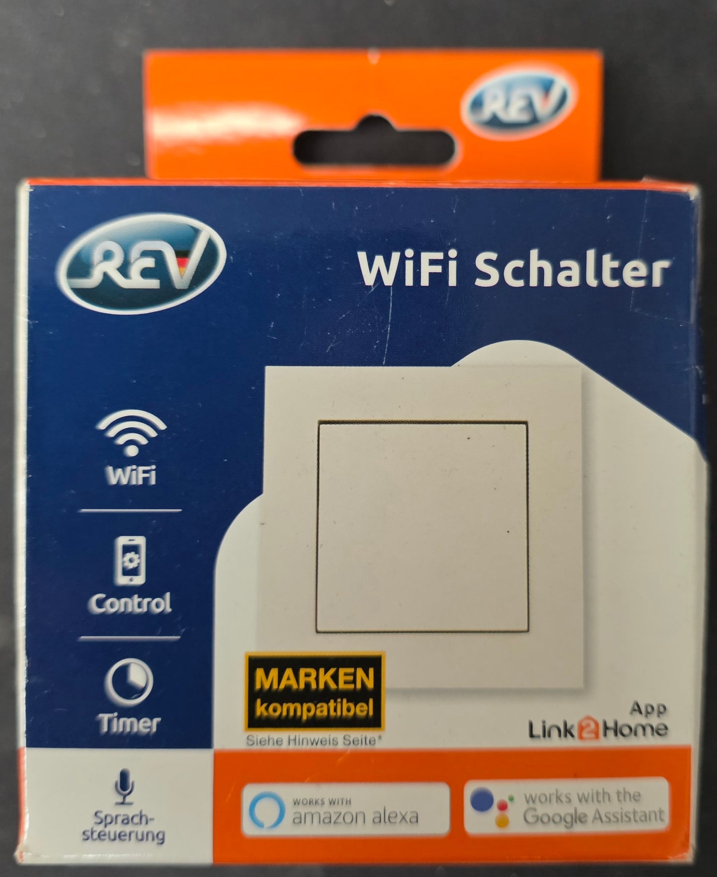 REV WiFi Schalter Link2Home Wifi Aus-/Wechselschalter Komplettgerät