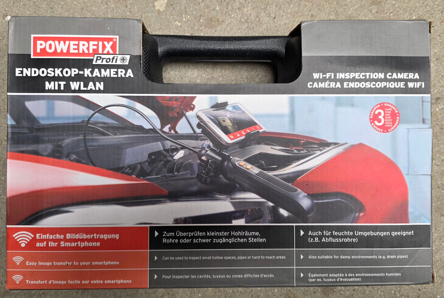 Powerfix Endoskop-Kamera mit WLAN