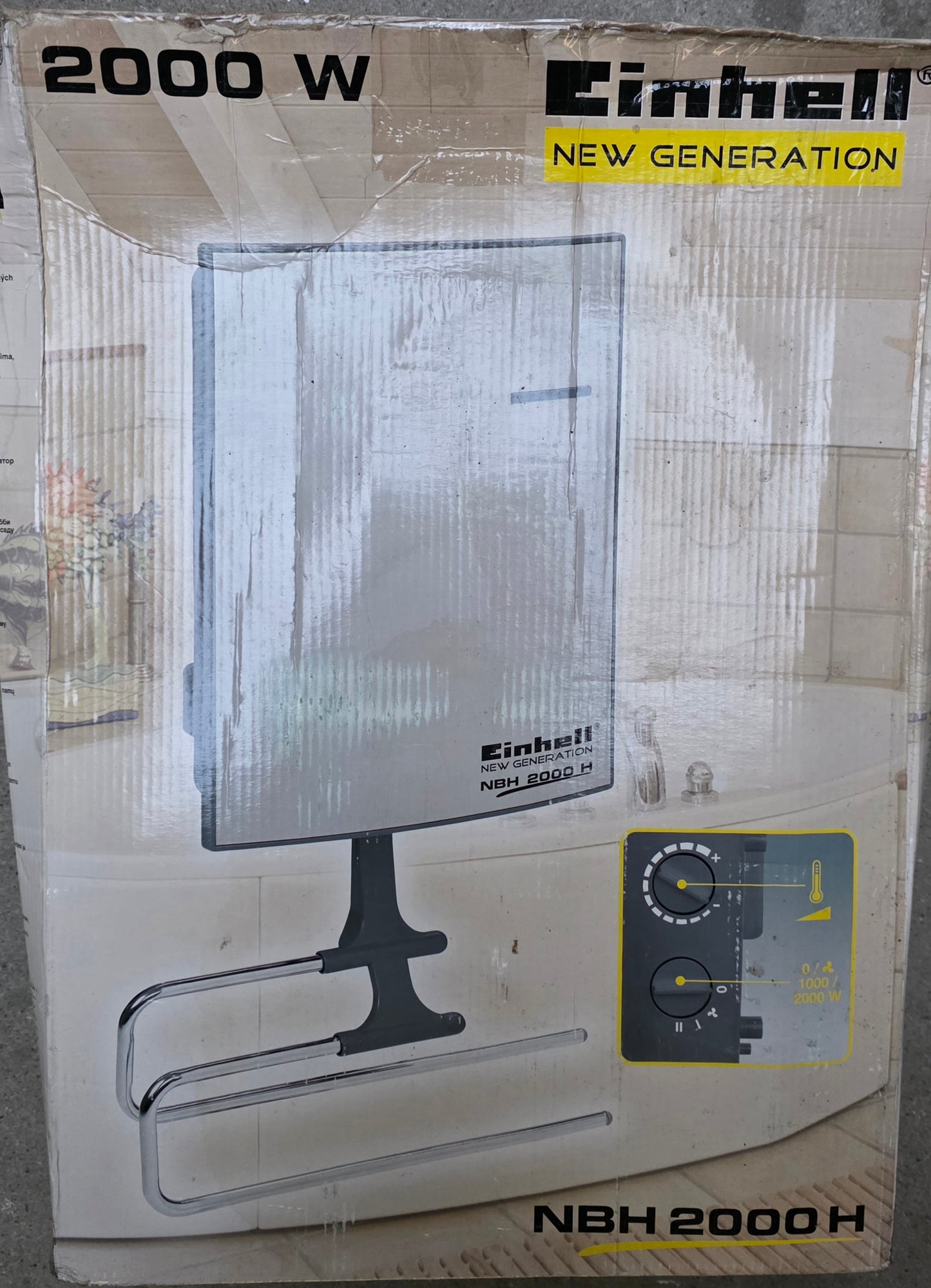 Einhell Badheizer Badheizung NBH 2000 H mit 1000 / 2000 Watt