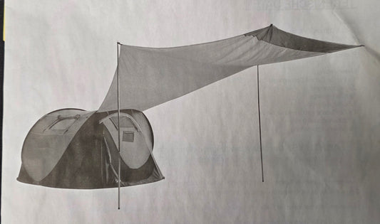 Pop-Up Zelt mit Sonnensegel / Wurfzelt