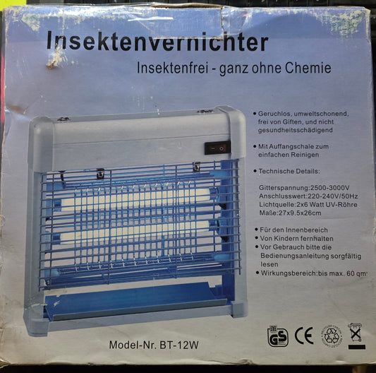 Thomas Phillips Elektrischer Camping-Insektenvernichter mit UV-Licht Lichtfalle Insektenfalle BT-12W
