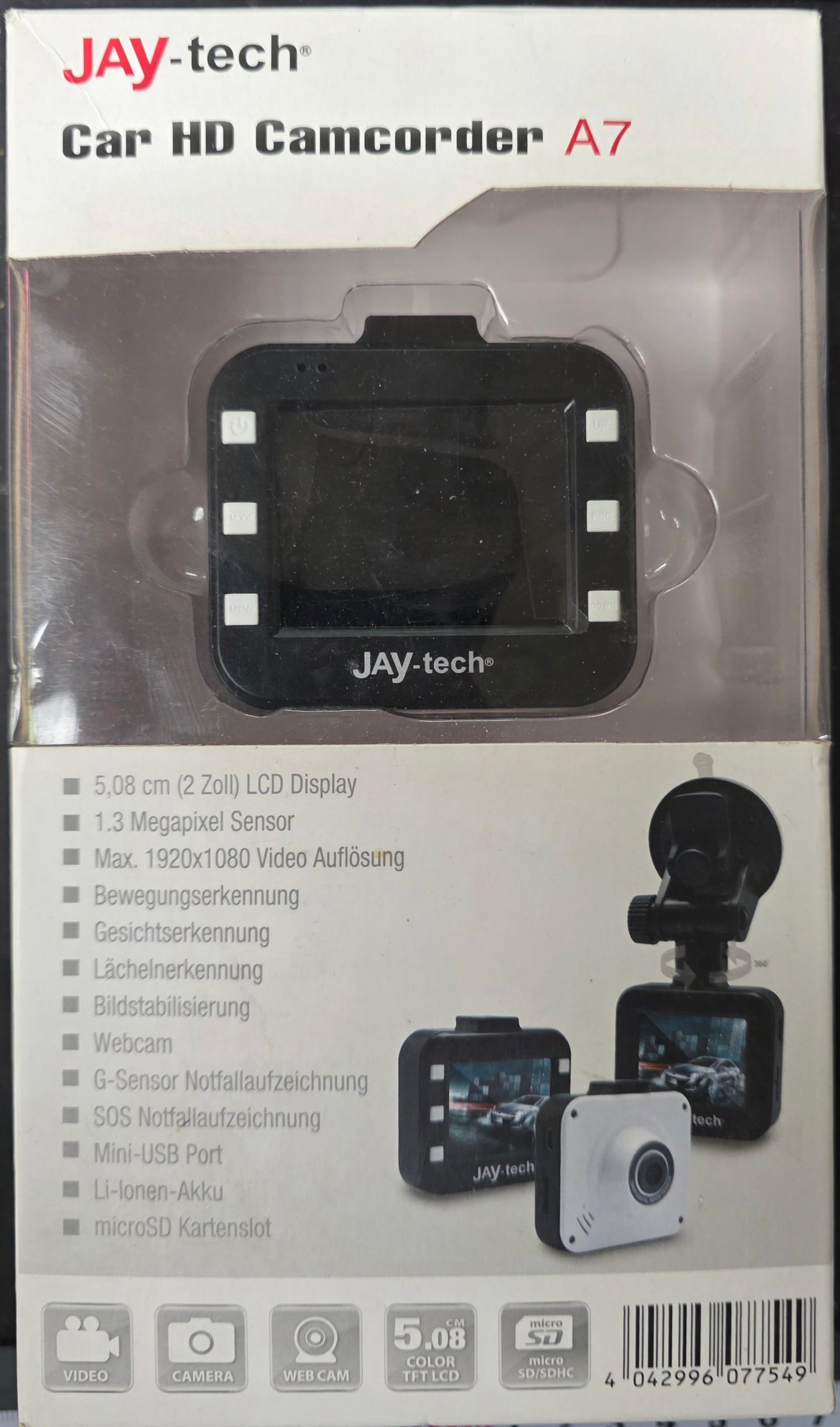 Jay-Tech Car HD Camcorder Dashcam Modell A7