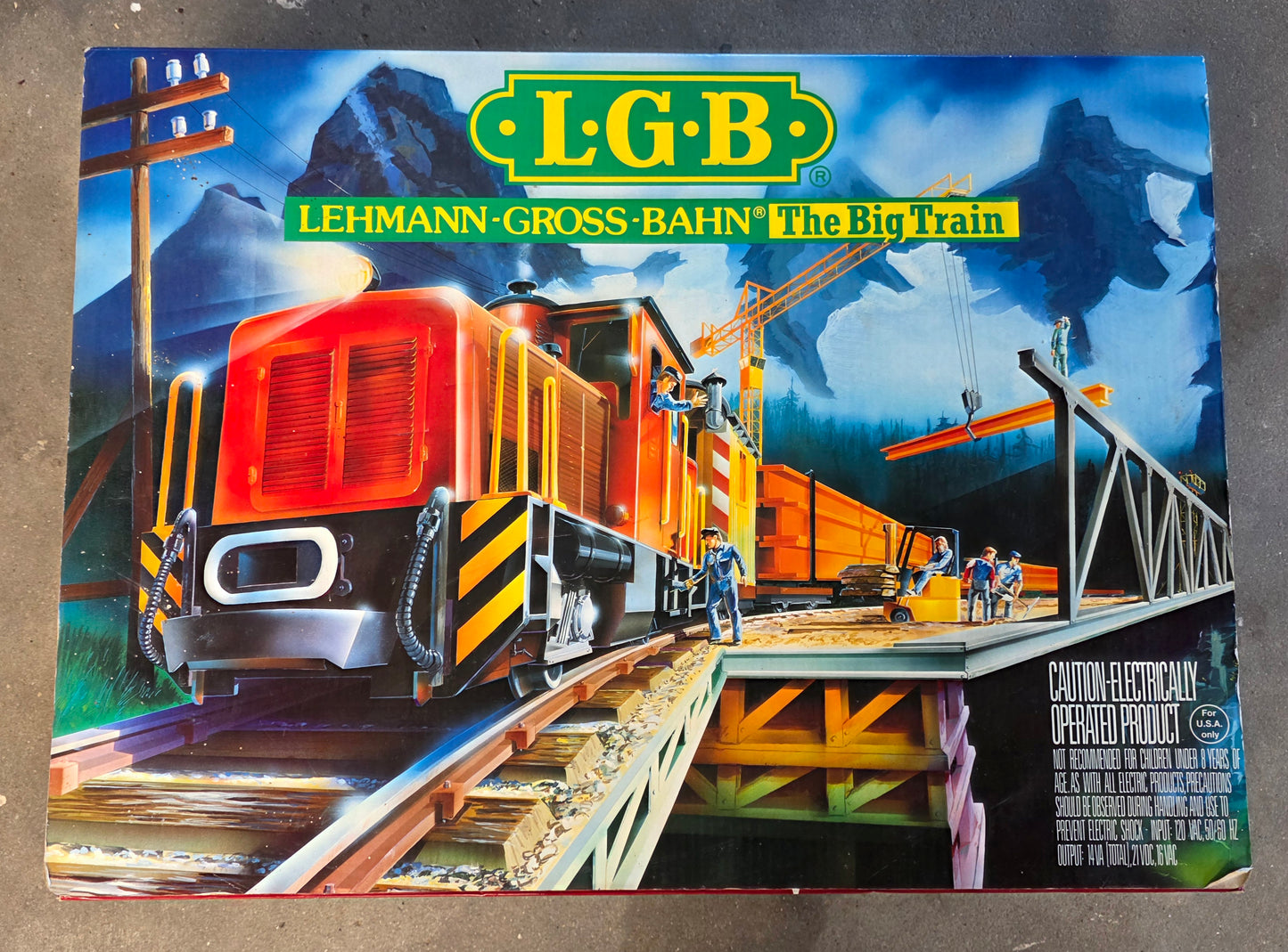Lehmann Garteneisenbahn Gross Bahn The Big Train LGB - Spur G / 21990 Starterset gebr. mit OVP for USA only