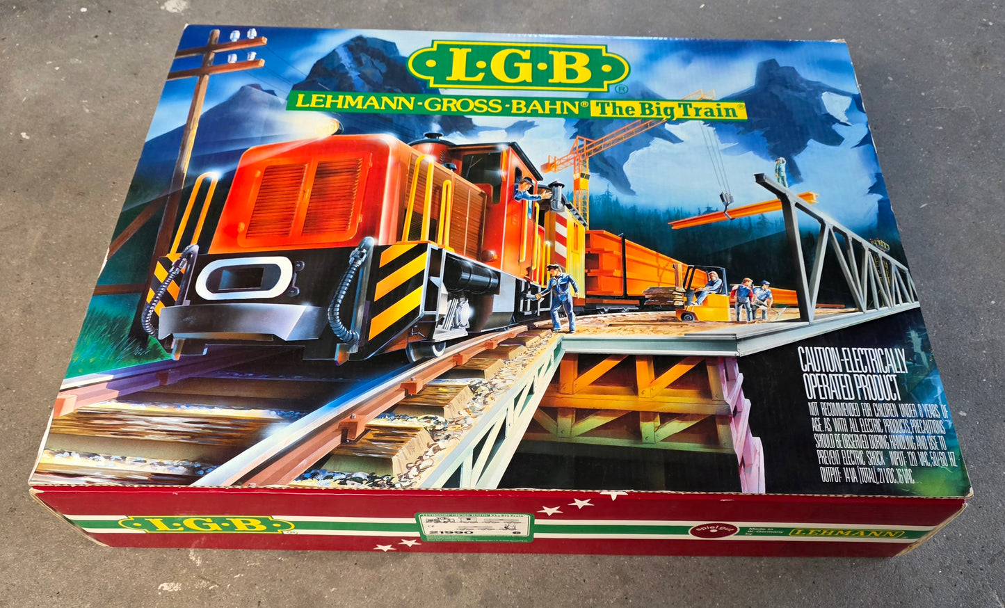 Lehmann Garteneisenbahn Gross Bahn The Big Train LGB - Spur G / 21990 Starterset gebr. mit OVP