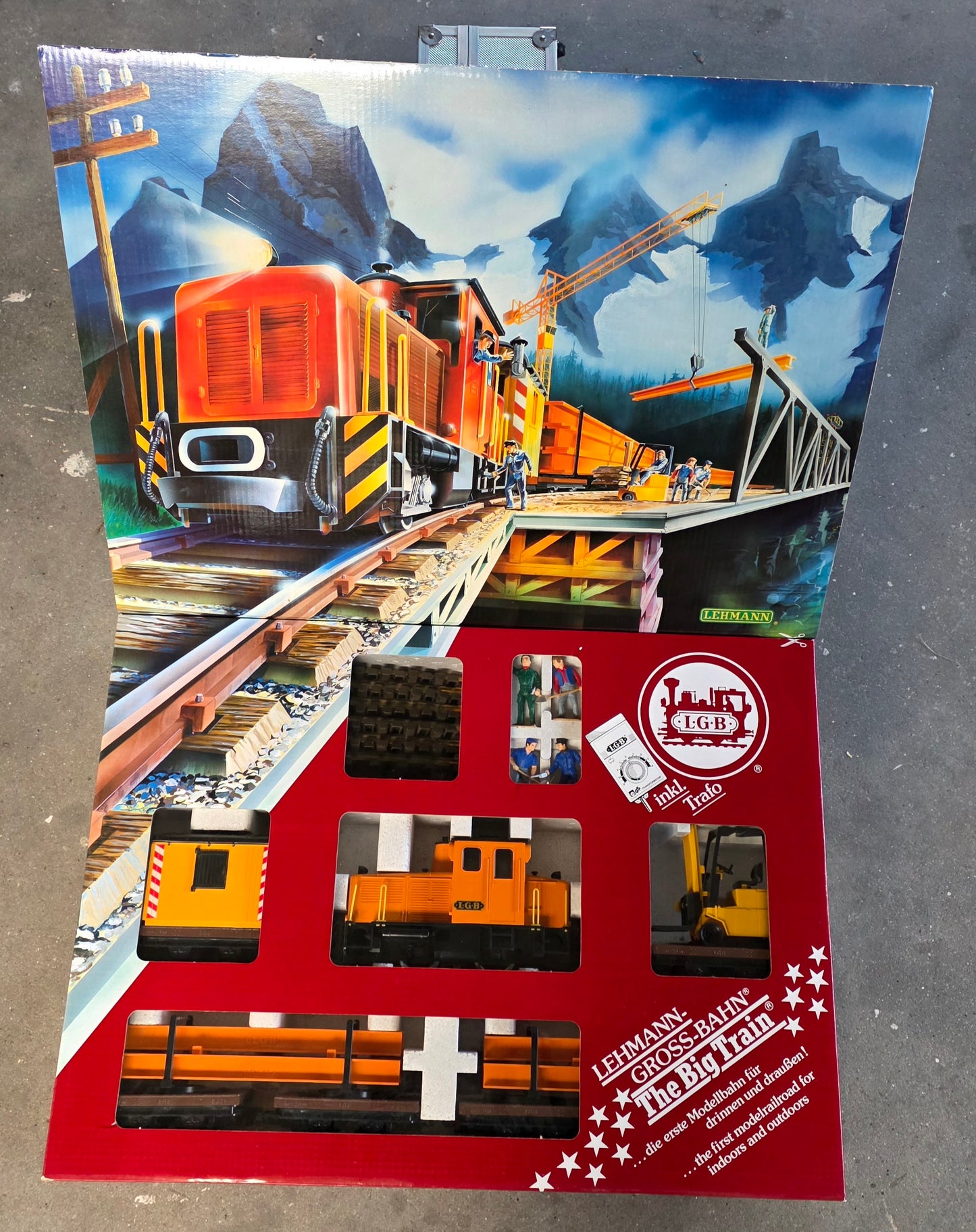 Lehmann Garteneisenbahn Gross Bahn The Big Train LGB - Spur G / 21990 Starterset gebr. mit OVP