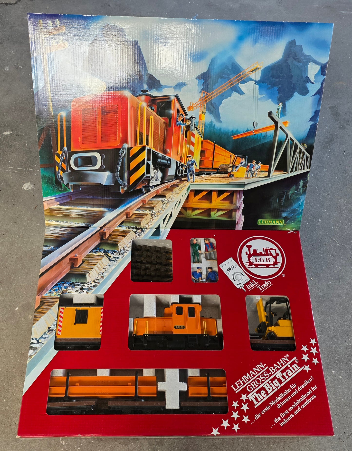Lehmann Garteneisenbahn Gross Bahn The Big Train LGB - Spur G / 21990 Starterset gebr. mit OVP