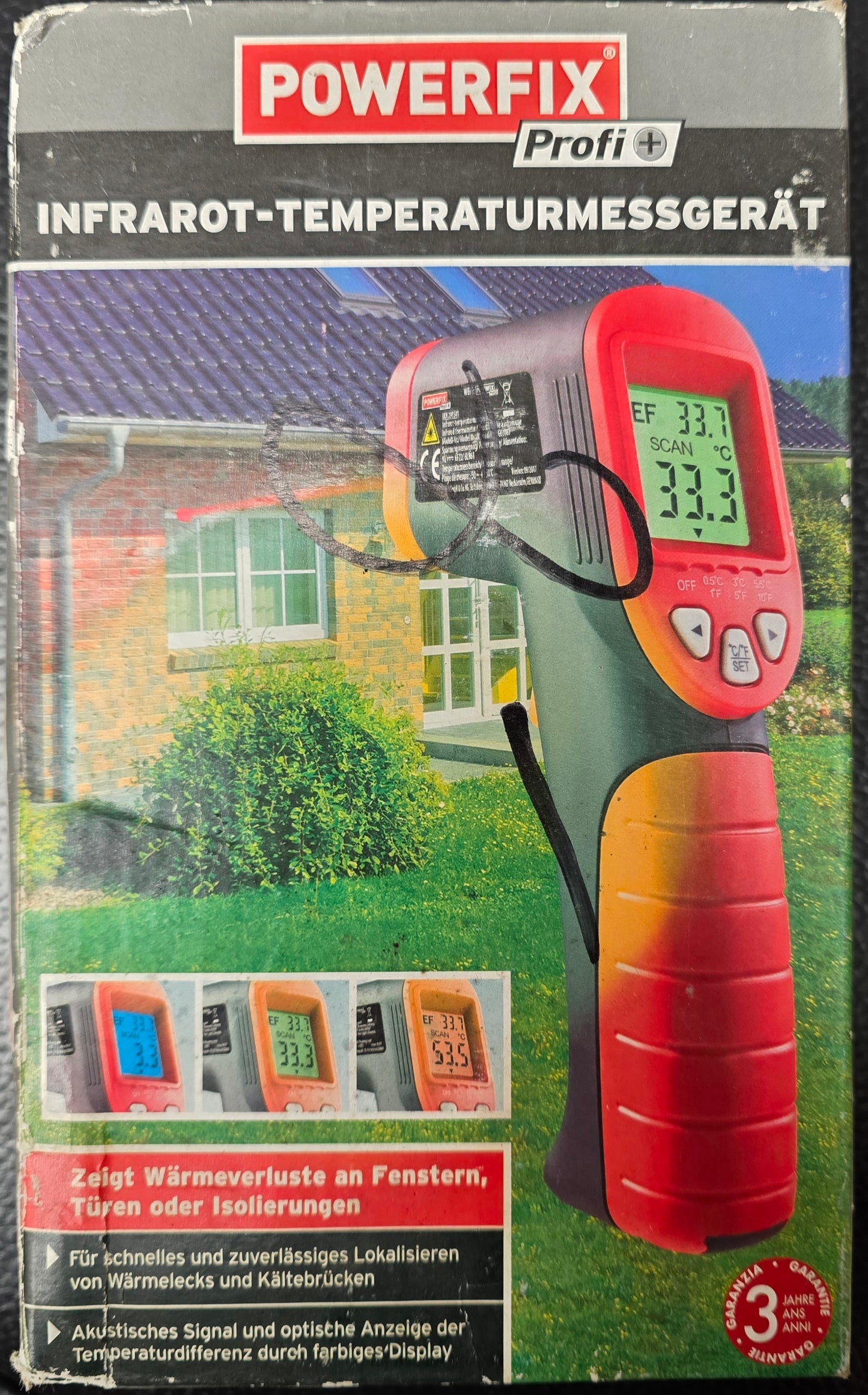 Powerfix Infrarot-Temperaturmessgerät von -50 bis 280 Grad Celsius