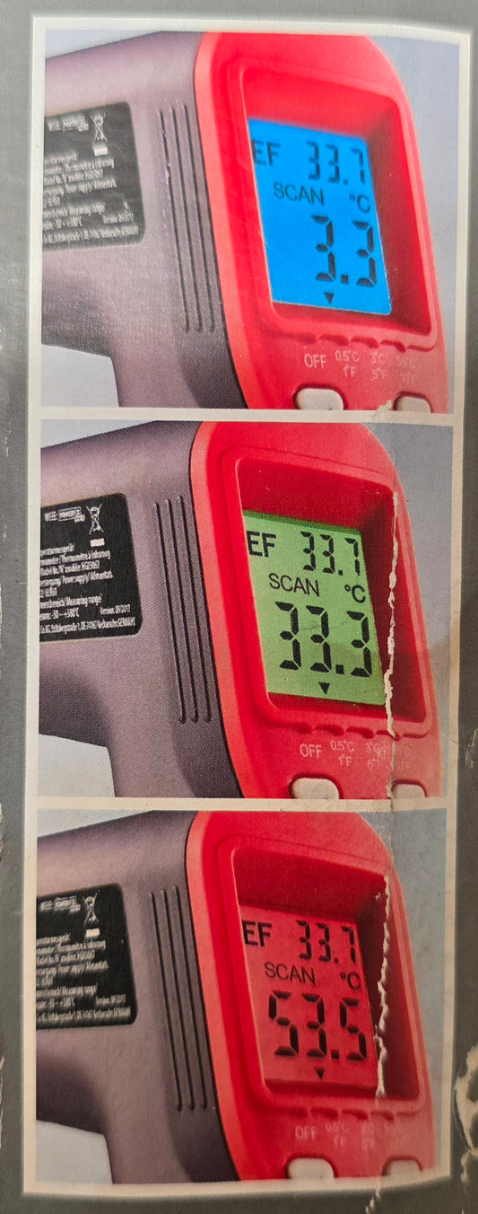 Powerfix Infrarot-Temperaturmessgerät von -50 bis 280 Grad Celsius