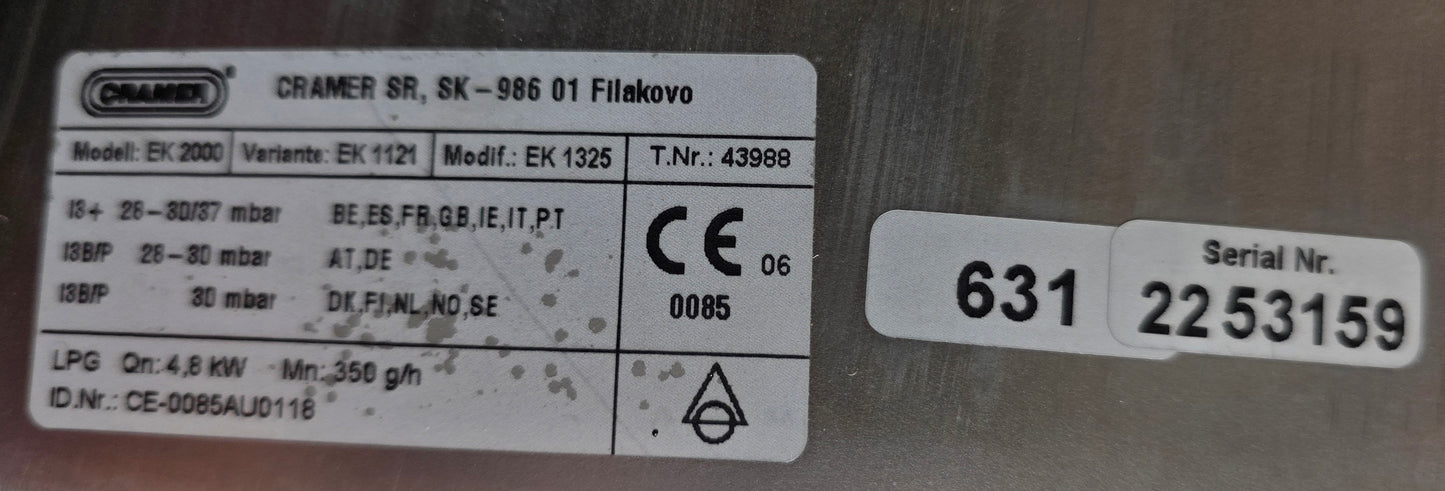Dometic Cramer Kocher-Spülen-Kombination 30 mbar EK 2000 / EK 1121