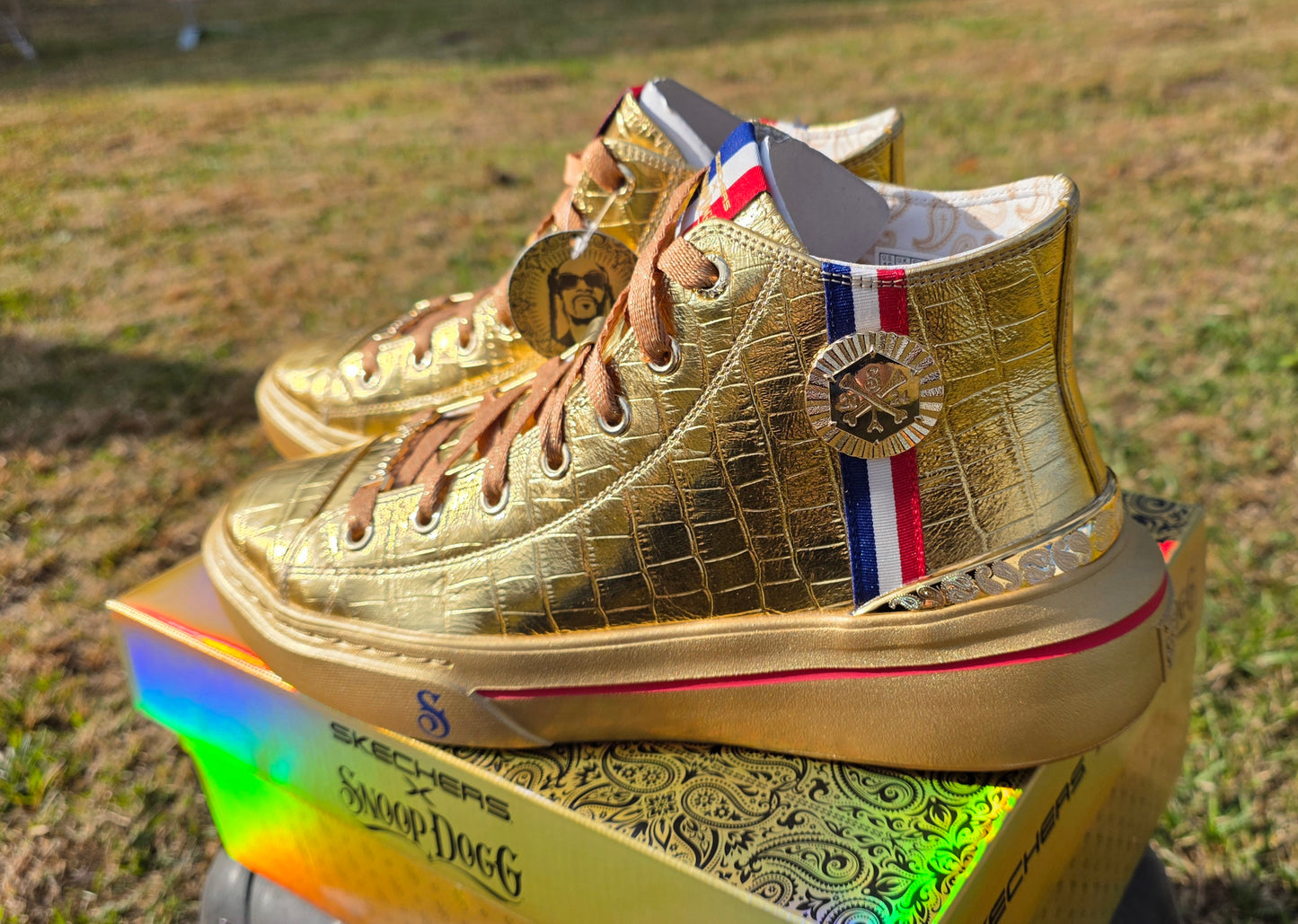 Sketchers Schuhe Sneaker Snoop Dogg Snoop One gold 251990/GLD Größe 41 / 42,5 / 43 / 45 / 45,5 / 46