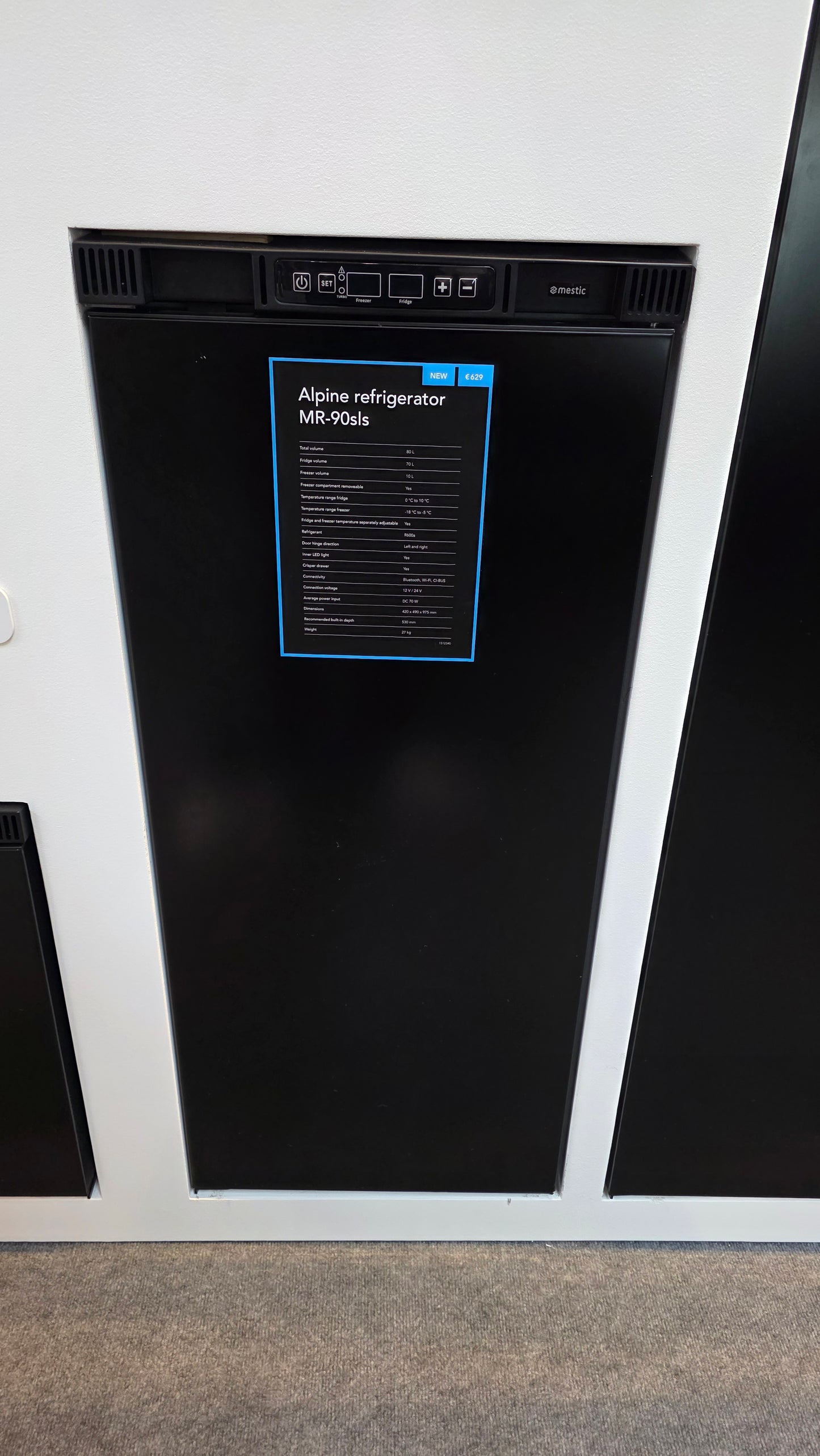 Mestic  Kompressorkühlschrank Arda MR-43 / Alpine MR-90sls / MR-130sl / MR-150sl / Kyro 84L / 175L
